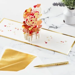 Hallmark All My Love Hearts 3D Pop-Up Love Card -Hallmark Decoration Store I Love You Hearts 3D PopUp Love Card 1299LAD2889 06