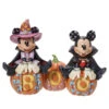 Enesco Jim Shore Disney Mickey Mouse And Minnie Mouse Halloween Figurine, 7.25" -Hallmark Decoration Store Jim Shore Disney Mickey and Minnie Halloween Figurine 6013052 01