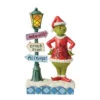 Enesco Jim Shore Grinch By Lit Lamppost Figurine, 10.24" 1 Enesco Jim Shore Grinch By Lit Lamppost Figurine, 10.24" -Hallmark Decoration Store Jim Shore Dr. Seuss Grinch By Lamppost Figurine 6012699 01