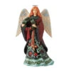 Enesco Jim Shore Holiday Manor Angel Figurine, 9.25" 1 Enesco Jim Shore Holiday Manor Angel Figurine, 9.25" -Hallmark Decoration Store Jim Shore Holiday Manor Angel Wreath Figurine 6012886 01
