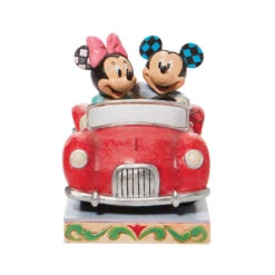 Enesco Jim Shore Disney Mickey And Minnie In Red Car Figurine, 5.2"
