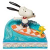 Enesco Jim Shore Peanuts Snoopy & Woodstock Surfing Figurine, 5.5" -Hallmark Decoration Store Jim Shore Snoopy Woodstock Surfing Figurine 6010114 01