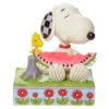 Enesco Jim Shore Peanuts Snoopy & Woodstock Sharing Watermelon Figurine, 4.625" -Hallmark Decoration Store Jim Shore Snoopy Woodstock Watermelon Figurine 6010113 01