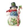 Enesco Jim Shore Snowman With Candy Cane Figurine, 8.7" 2 Enesco Jim Shore Snowman With Candy Cane Figurine, 8.7" -Hallmark Decoration Store Jim Shore Snowman With Candy Cane Figurine 6013686 01