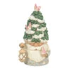 Enesco Jim Shore White Woodland Gnome With Evergreen Tree Hat Figurine, 7.09" -Hallmark Decoration Store Jim Shore Woodland Gnome With Evergreen Hat Figurine 6012682 01