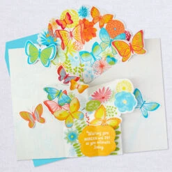 Hallmark 16" Joyful Butterflies Pop-Up Jumbo Birthday Card 14 Hallmark 16" Joyful Butterflies Pop-Up Jumbo Birthday Card -Hallmark Decoration Store Joyful Butterflies Pop Up Birthday Card 1299CBG1010 04