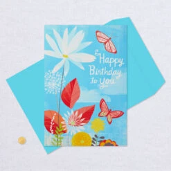 Hallmark 16" Joyful Butterflies Pop-Up Jumbo Birthday Card 16 Hallmark 16" Joyful Butterflies Pop-Up Jumbo Birthday Card -Hallmark Decoration Store Joyful Butterflies Pop Up Birthday Card 1299CBG1010 06