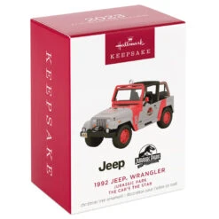 Hallmark The Car's The Star Jurassic Park 1992 Jeep Wrangler Metal Ornament 11 Hallmark The Car's The Star Jurassic Park 1992 Jeep Wrangler Metal Ornament -Hallmark Decoration Store Jurassic Park Jeep Keepsake Ornament 2199QXR8149 04