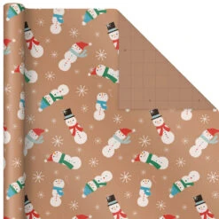 Hallmark Kraft Assorted 4-Pack Christmas Wrapping Paper, 88 Sq. Ft. 13 Hallmark Kraft Assorted 4-Pack Christmas Wrapping Paper, 88 Sq. Ft. -Hallmark Decoration Store Kraft Christmas Wrapping Paper for Kids JXW1085 04
