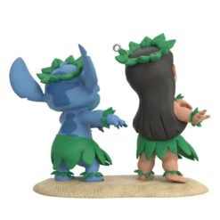 Hallmark Disney Lilo & Stitch Ohana Means Family Ornament -Hallmark Decoration Store Lilo Stitch in Hula Skirts Keepsake Ornament 2199QXD6597 06