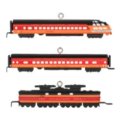Hallmark Mini Lionel® Milwaukee Road EP-2 Passenger Ornaments, Set Of 3 -Hallmark Decoration Store Lionel Trains Milwaukee Road Cars Keepsake Ornaments 2299QXM9287 06