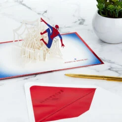 Hallmark Marvel Spider-Man You Deserve An Amazing Day 3D Pop-Up Card -Hallmark Decoration Store Marvel SpiderMan Amazing 3D PopUp Card 1499LAD2901 07