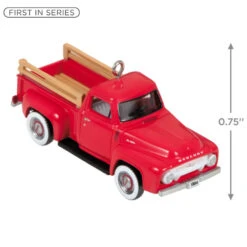 Hallmark Mini Lil' American Trucks 1954 Mercury M-100 2023 Metal Ornament, 0.75" -Hallmark Decoration Store Mercury M100 Truck Keepsake Ornament 1299QXM9159 03