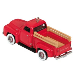 Hallmark Mini Lil' American Trucks 1954 Mercury M-100 2023 Metal Ornament, 0.75" -Hallmark Decoration Store Mercury M100 Truck Keepsake Ornament 1299QXM9159 06