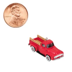 Hallmark Mini Lil' American Trucks 1954 Mercury M-100 2023 Metal Ornament, 0.75" -Hallmark Decoration Store Mercury M100 Truck Keepsake Ornament 1299QXM9159 07