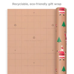Hallmark Merry Kraft Prints 3-Pack Christmas Wrapping Paper, 90 Sq. Ft. -Hallmark Decoration Store Merry Kraft Prints 3Pack Christmas Wrapping Paper 5JXW1050 08