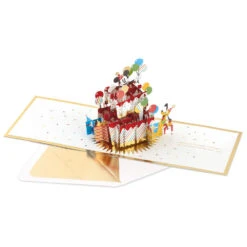 Hallmark Disney Mickey Mouse Cake 3D Pop-Up Birthday Card -Hallmark Decoration Store Mickey Mouse and Pluto Cake 3D PopUp Birthday Card 1499LAD2724 01