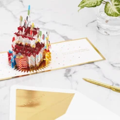 Hallmark Disney Mickey Mouse Cake 3D Pop-Up Birthday Card -Hallmark Decoration Store Mickey Mouse and Pluto Cake 3D PopUp Birthday Card 1499LAD2724 06