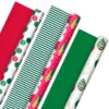 Hallmark Mod Holiday 3-Pack Reversible Wrapping Paper Assortment, 120 Sq. Ft. -Hallmark Decoration Store Mod Holiday Assorted Reversible Wrapping Paper 5JXW1072 01