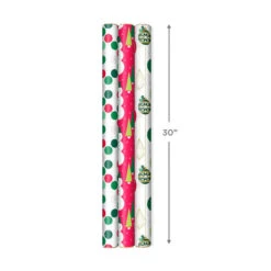 Hallmark Mod Holiday 3-Pack Reversible Wrapping Paper Assortment, 120 Sq. Ft. 9 Hallmark Mod Holiday 3-Pack Reversible Wrapping Paper Assortment, 120 Sq. Ft. -Hallmark Decoration Store Mod Holiday Assorted Reversible Wrapping Paper 5JXW1072 03