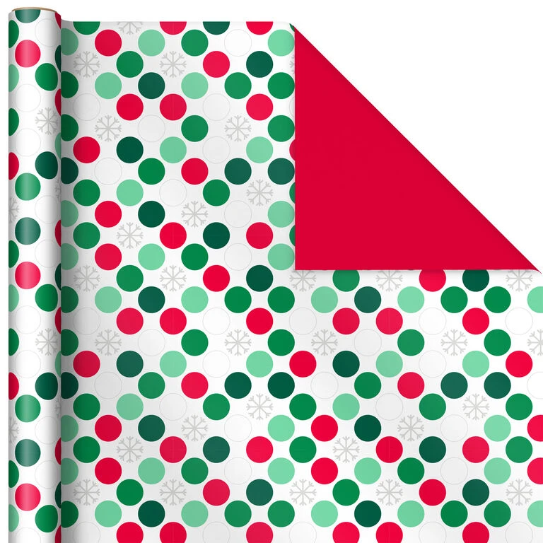 Hallmark Mod Holiday 3-Pack Reversible Wrapping Paper Assortment, 120 Sq. Ft. 5 Hallmark Mod Holiday 3-Pack Reversible Wrapping Paper Assortment, 120 Sq. Ft. - Image 4