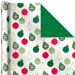 Hallmark Mod Holiday 3-Pack Reversible Wrapping Paper Assortment, 120 Sq. Ft. 12 Hallmark Mod Holiday 3-Pack Reversible Wrapping Paper Assortment, 120 Sq. Ft. -Hallmark Decoration Store Mod Holiday Assorted Reversible Wrapping Paper 5JXW1072 06