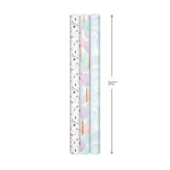 Hallmark Modern Muted 3-Pack Wrapping Paper, 55 Sq. Ft. Total 17 Hallmark Modern Muted 3-Pack Wrapping Paper, 55 Sq. Ft. Total -Hallmark Decoration Store Modern Muted 3Pack Wrapping Paper Rolls 5EWR6369 08