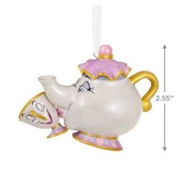 Hallmark Disney Beauty And The Beast A Mother's Love Porcelain Ornament -Hallmark Decoration Store Mrs. Potts and Chip Keepsake Ornament 2499QHX3109 03