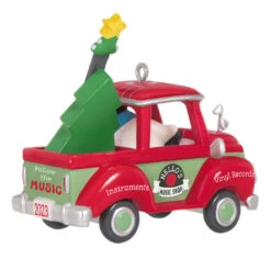 Hallmark Holiday Parade Nello's Music Shop Truck 2023 Ornament -Hallmark Decoration Store Nellos Music Shop Truck Keepsake Ornament 1799QXR8079 06