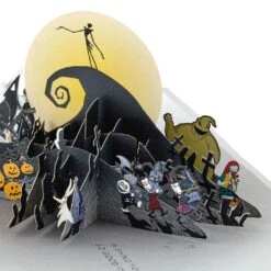 Hallmark Decoration Store -Hallmark Decoration Store Nightmare Before Christmas Jack Skellington 3D PopUp Card 1499LAD2846 02
