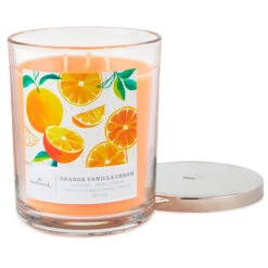 Hallmark Orange Vanilla Cream 3-Wick Jar Candle, 16 Oz. 7 Hallmark Orange Vanilla Cream 3-Wick Jar Candle, 16 Oz. -Hallmark Decoration Store Orange Vanilla Cream 3Wick Jar Candle 1BGC1062 03