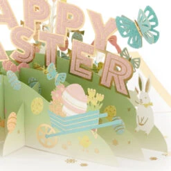 Hallmark Happy Surprises 3D Pop-Up Easter Card -Hallmark Decoration Store Pastel Eggs 3D PopUp Easter Card 1299IRC7072 04