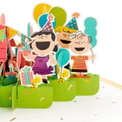Hallmark Peanuts® Gang Celebrating You 3D Pop-Up Birthday Card -Hallmark Decoration Store Peanuts Gang Snoopy 3D PopUp Birthday Card 1499LAD2739 05