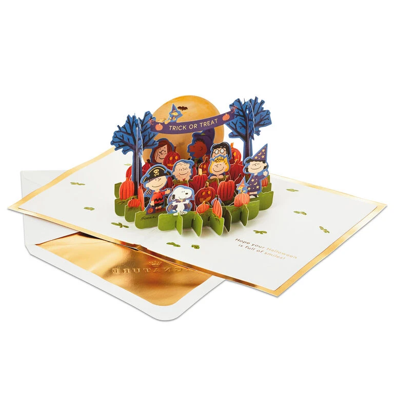 Hallmark Peanuts® Trick Or Treat 3D Pop-Up Halloween Card 4 Hallmark Peanuts® Trick Or Treat 3D Pop-Up Halloween Card - Image 2
