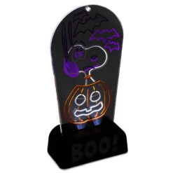 Hallmark Peanuts® Snoopy Boo! Light-Up Sign -Hallmark Decoration Store Peanuts Snoopy Boo LightUp Sign 1HGN1517 03
