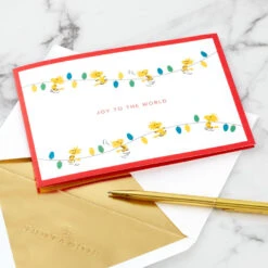 Hallmark Peanuts® Snoopy Joy To The World 3D Pop-Up Christmas Card -Hallmark Decoration Store Peanuts Snoopy and Woodstock 3D PopUp Christmas Card 1499IXC8994 06