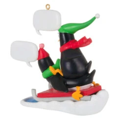 Hallmark What Did You Call Me? Ornament -Hallmark Decoration Store Penguins Sledding Keepsake Ornament 2099QGO2867 06