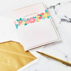 Hallmark Every Good Thing Floral Cake 3D Pop-Up Birthday Card -Hallmark Decoration Store Pink Cake and Flowers 3D PopUp Birthday Card for Her 1299LAD2886 05