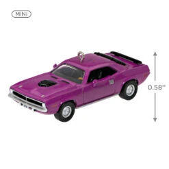 Hallmark Mini Lil' Classic Cars 1970 Plymouth Hemi® 'Cuda 2023 Metal Ornament, 0.58" 11 Hallmark Mini Lil' Classic Cars 1970 Plymouth Hemi® 'Cuda 2023 Metal Ornament, 0.58" -Hallmark Decoration Store Plymouth Hemi Cuda Car Keepsake Ornament 1299QXM9157 03