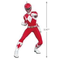 Hallmark Hasbro® Power Rangers® Red Ranger Ornament -Hallmark Decoration Store Power Rangers Red Ranger Keepsake Ornament 1899QXI7197 03