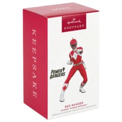 Hallmark Hasbro® Power Rangers® Red Ranger Ornament -Hallmark Decoration Store Power Rangers Red Ranger Keepsake Ornament 1899QXI7197 04
