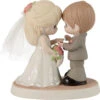 Precious Moments With This Ring, I Thee Wed Figurine, 5.5" 1 Precious Moments With This Ring, I Thee Wed Figurine, 5.5" -Hallmark Decoration Store Precious Moments Bride and Groom With Rings Figurine 222009 01