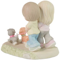 Precious Moments I’ll Never Let You Go Figurine, 5.4" -Hallmark Decoration Store Precious Moments Couple Walking Dogs Figurine 223003 04
