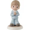 Precious Moments Blessings On Your First Communion Brunette Boy Figurine, 5.3" -Hallmark Decoration Store Precious Moments First Communion Brunette Boy Figurine 222022E 01
