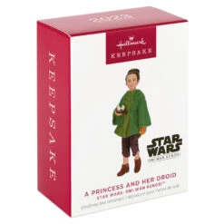 Hallmark Star Wars: Obi-Wan Kenobi™ A Princess And Her Droid Ornament -Hallmark Decoration Store Princess Leia Girl and Droid Lola Keepsake Ornament 2199QXE3297 04