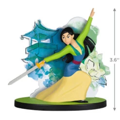 Hallmark Disney Mulan 25th Anniversary Heart Of A Warrior Ornament 10 Hallmark Disney Mulan 25th Anniversary Heart Of A Warrior Ornament -Hallmark Decoration Store Princess Mulan With Sword Keepsake Ornament 1999QXD6679 03