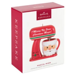 Hallmark Magical Mixer Ornament 11 Hallmark Magical Mixer Ornament -Hallmark Decoration Store Red Stand Mixer With Santa Bowl Keepsake Ornament 1699QGO2909 04