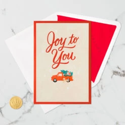 Hallmark Joy To You 3D Pop-Up Christmas Card 17 Hallmark Joy To You 3D Pop-Up Christmas Card -Hallmark Decoration Store Red Truck 3D PopUp Christmas Card 1299IXC7122 06