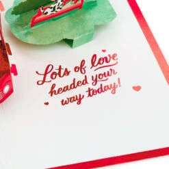 Hallmark Special Delivery 3D Pop-Up Valentine's Day Card -Hallmark Decoration Store Red Truck With Flowers 3D PopUp Valentines Day Card 1299IAV6066 05