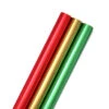 Hallmark Red, Green, Gold Foil 3-Pack Christmas Wrapping Paper, 60 Sq. Ft. -Hallmark Decoration Store RedGreenGold Foil 3Pack Christmas Wrapping Paper 5JXW1067 01